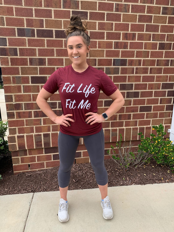 Maroon Fit Life Fit Me Tee